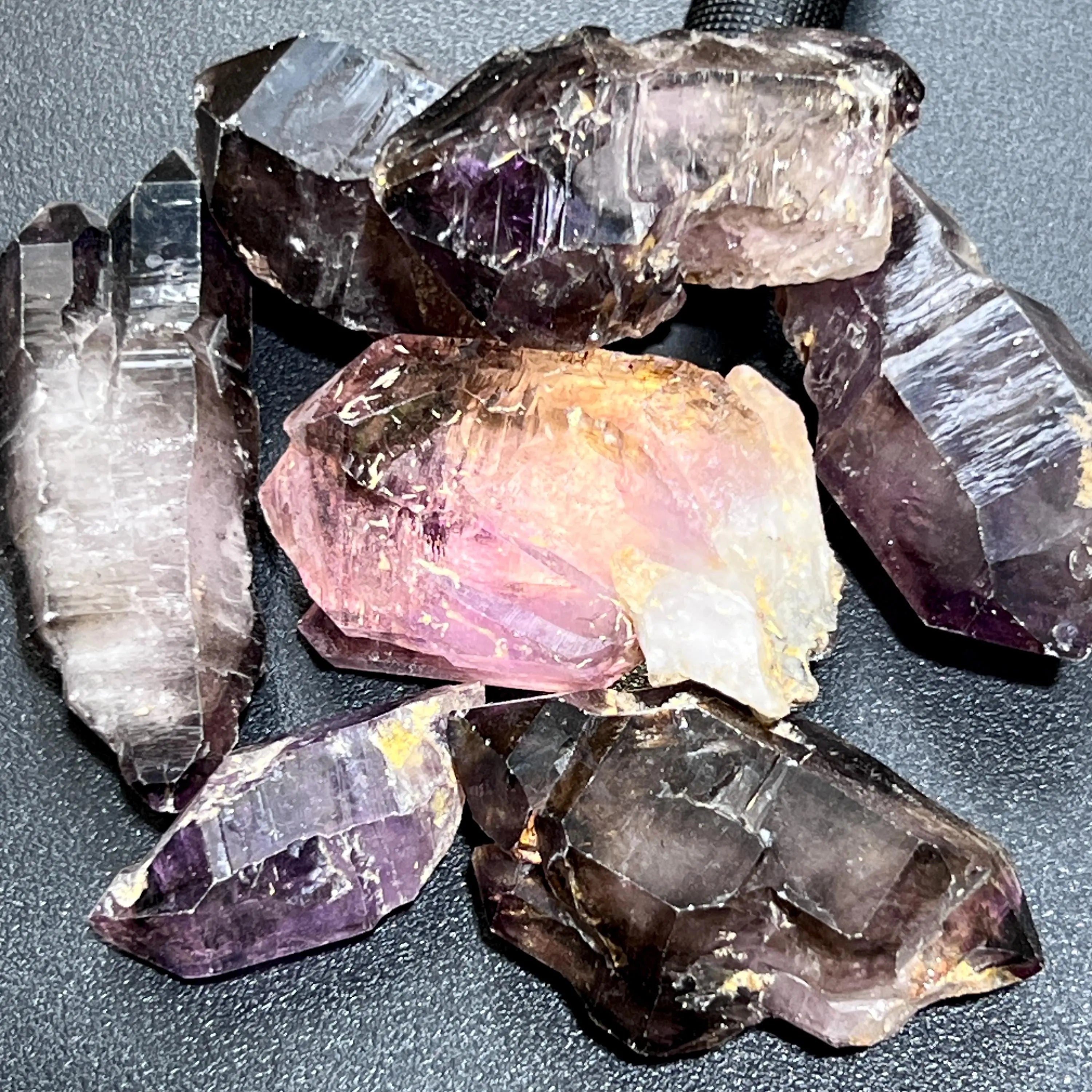 Large Smoky Shangaan Amethyst Points And Scepters From Zimbabwe Raw Crystals | Home & Living > Home Decor > Home Accents > Rocks & Geodes | Wiccan Center