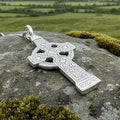 Artisan Irish Ahenny Cross Necklace - Made in Ireland | Pendant | Wiccan Center