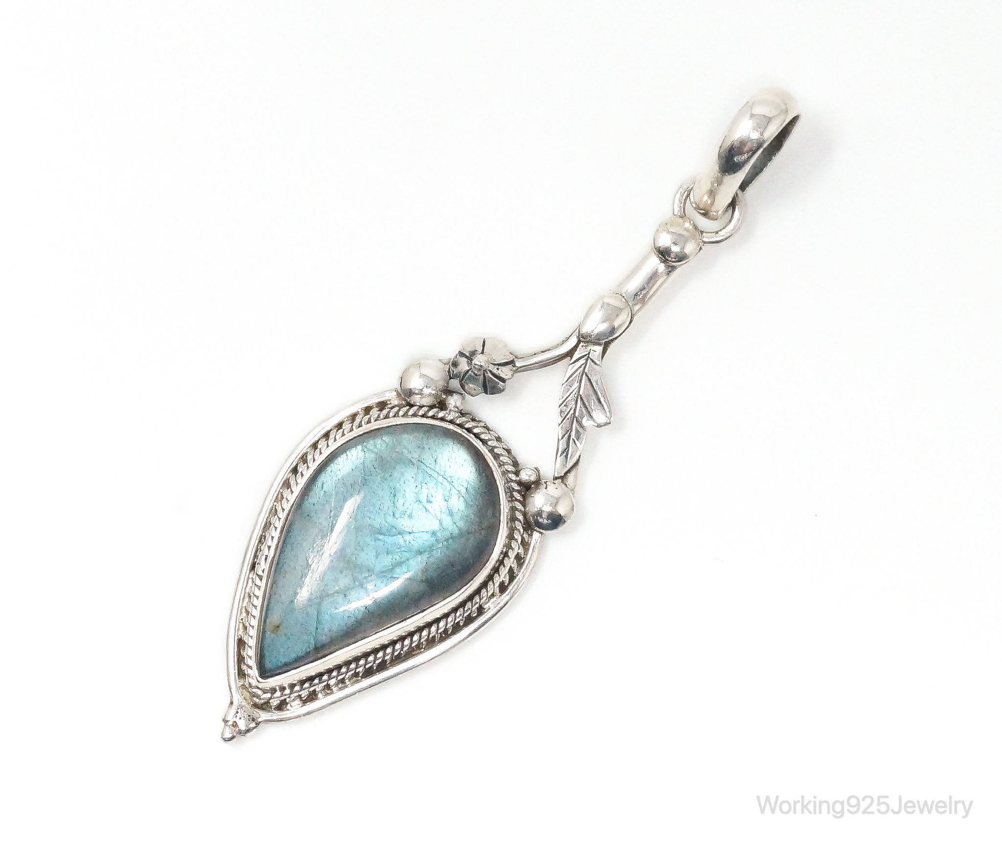 Large Designer Supreme Jewelers Labradorite Sterling Silver Pendant | Jewelry > Necklaces > Pendants | Wiccan Center