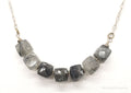 Vintage Spotted Quartz Bead Silver Chain Link Necklace | Jewelry > Necklaces > Pendants | Wiccan Center