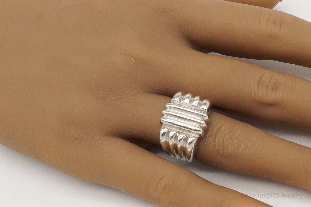 Vintage Rare Bayanihan Modernist Sterling Silver Ring - Size 6.25 | Jewelry > Rings | Wiccan Center