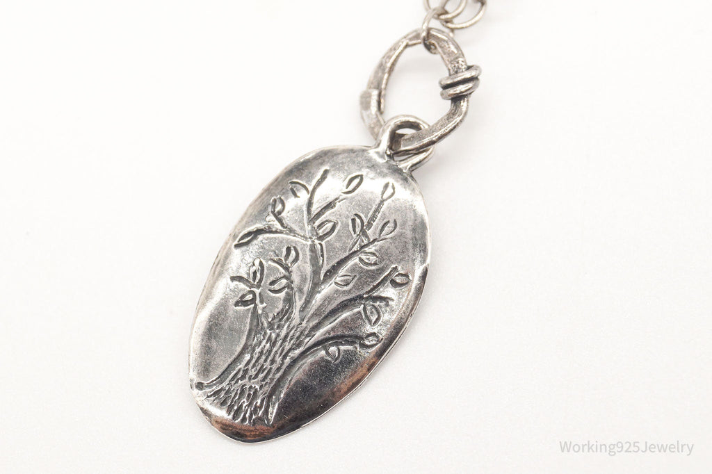 Vintage Designer Silpada Retired Family Tree Sterling Silver Necklace - 18" | Jewelry > Necklaces > Pendants | Wiccan Center