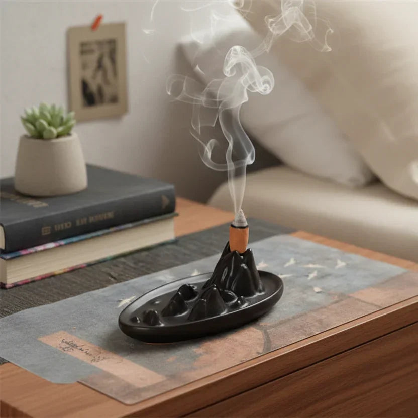 Ceramic Backflow Burner: Mountain Peak w/100 Cones