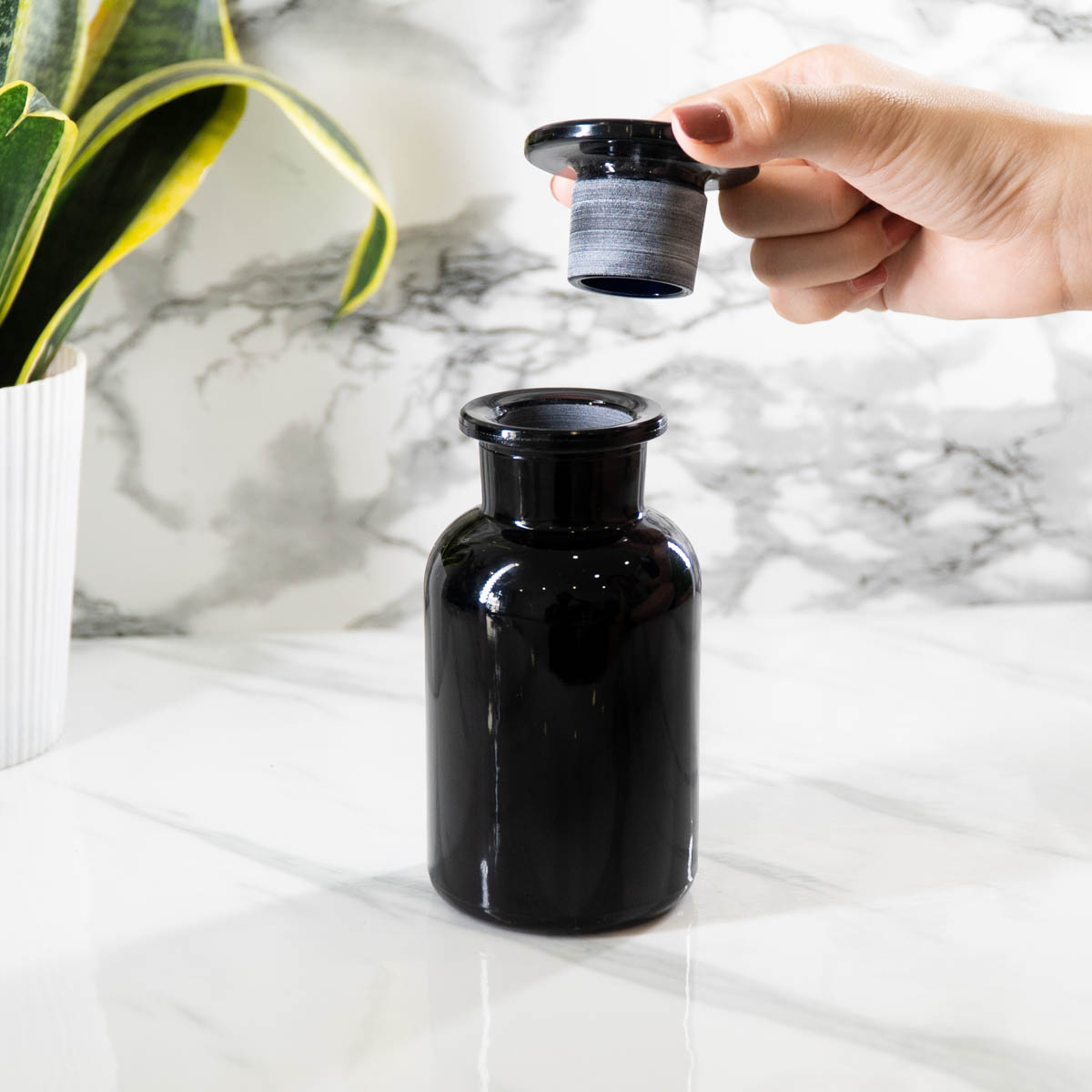 250 ml Glass-on-Glass Apothecary Jar | Glass Jars | Wiccan Center