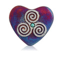 Mini Raku Heart - Celtic Trinity | Hearts | Wiccan Center
