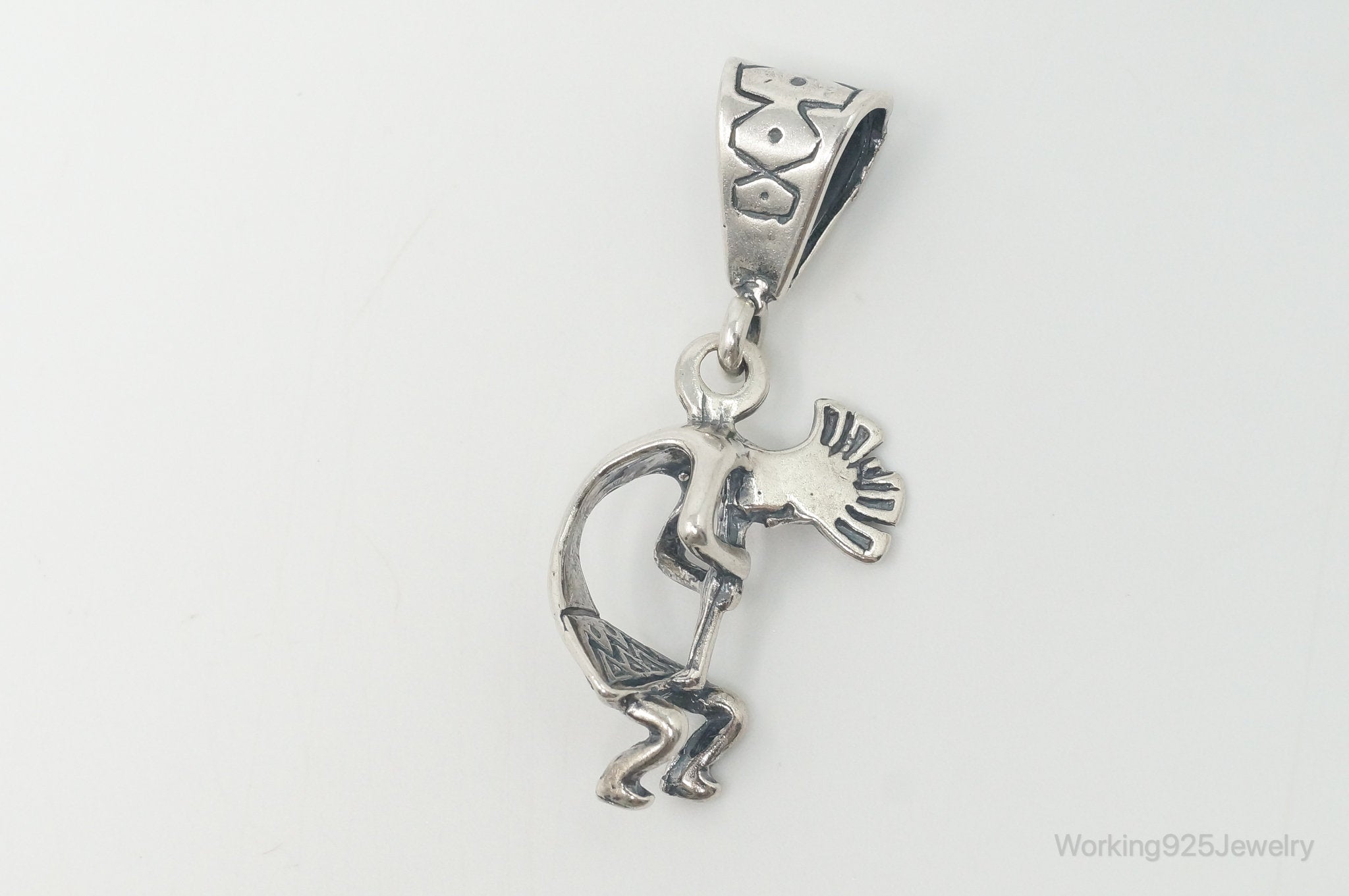 Vintage Native American Dancing Kokopelli Sterling Silver Pendant | Jewelry > Necklaces > Pendants | Wiccan Center