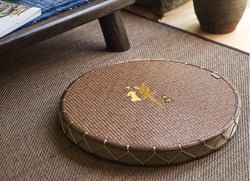 Traditional Handwoven Japanese Tatami Zabuton Cushion | Floor Cushions & Seating | Wiccan Center