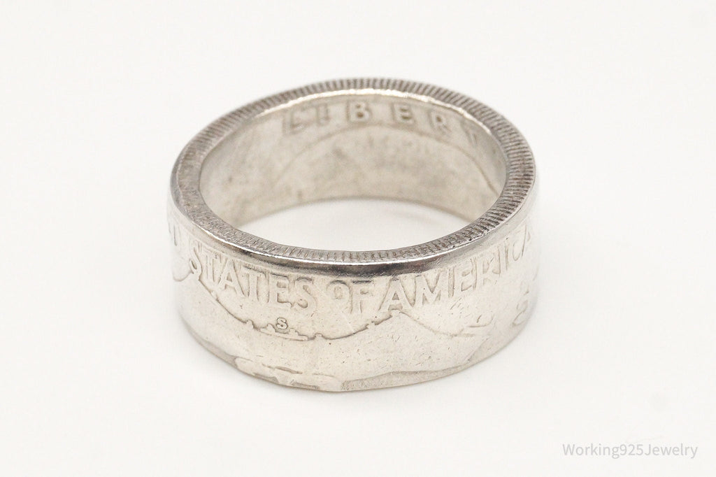 Vintage 1952 Half Dollar Silver Ring - Size 10.75 | Jewelry > Rings | Wiccan Center