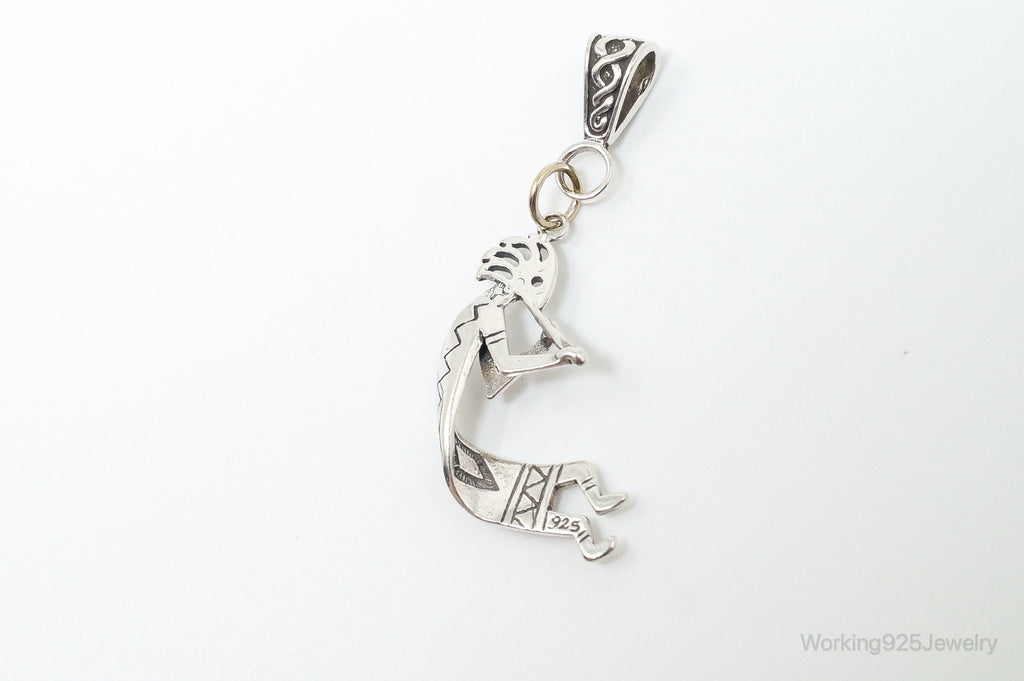 Large Vintage Native American Dancing Kokopelli Sterling Silver Pendant | Jewelry > Necklaces > Pendants | Wiccan Center
