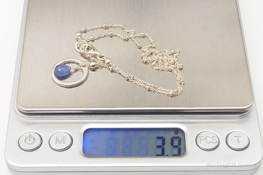Vintage Violet Crystal Sterling Silver Necklace | Jewelry > Necklaces > Pendants | Wiccan Center