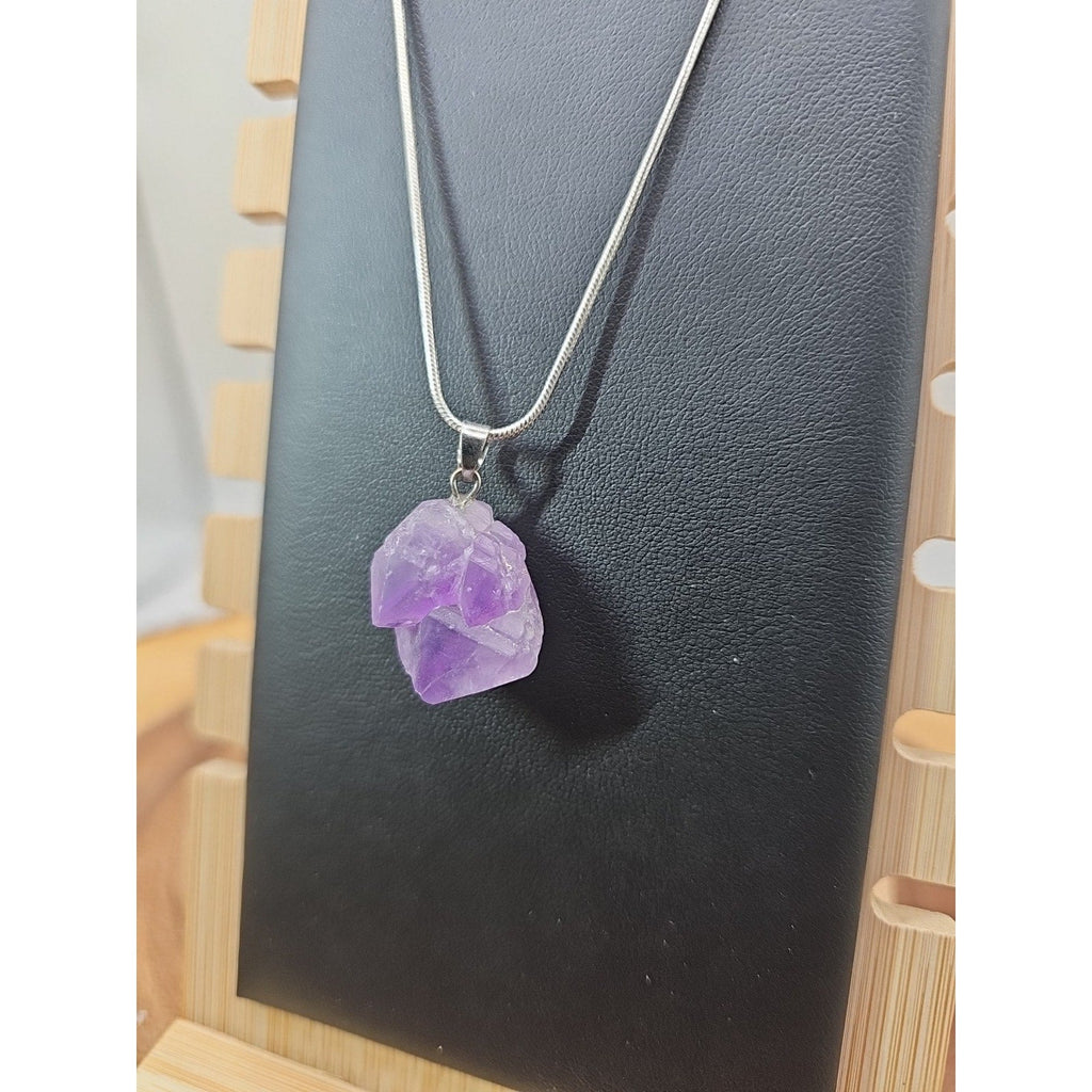 Amethyst necklace sterling silver 925 Chain | | Wiccan Center