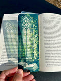 Gothic Window Bookmark | Ivy Castle | Fantasy Book Art | Stained Glass Bookmark | | Wiccan Center