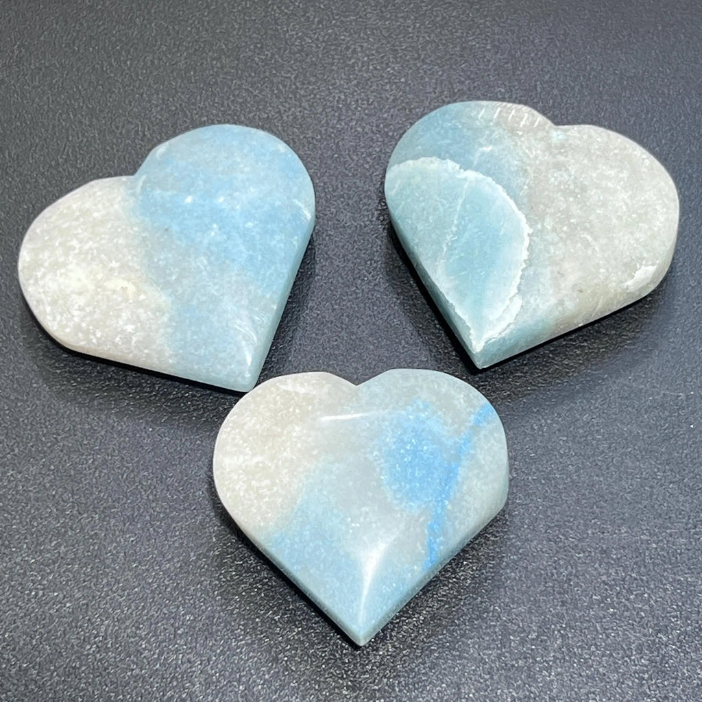 Trolleite Heart Gemstone Decor Carving Supply | Home & Living > Home Decor > Home Accents > Rocks & Geodes | Wiccan Center