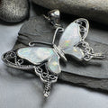 Adeliza Butterfly Necklace in Sterling Silver | Pendant | Wiccan Center