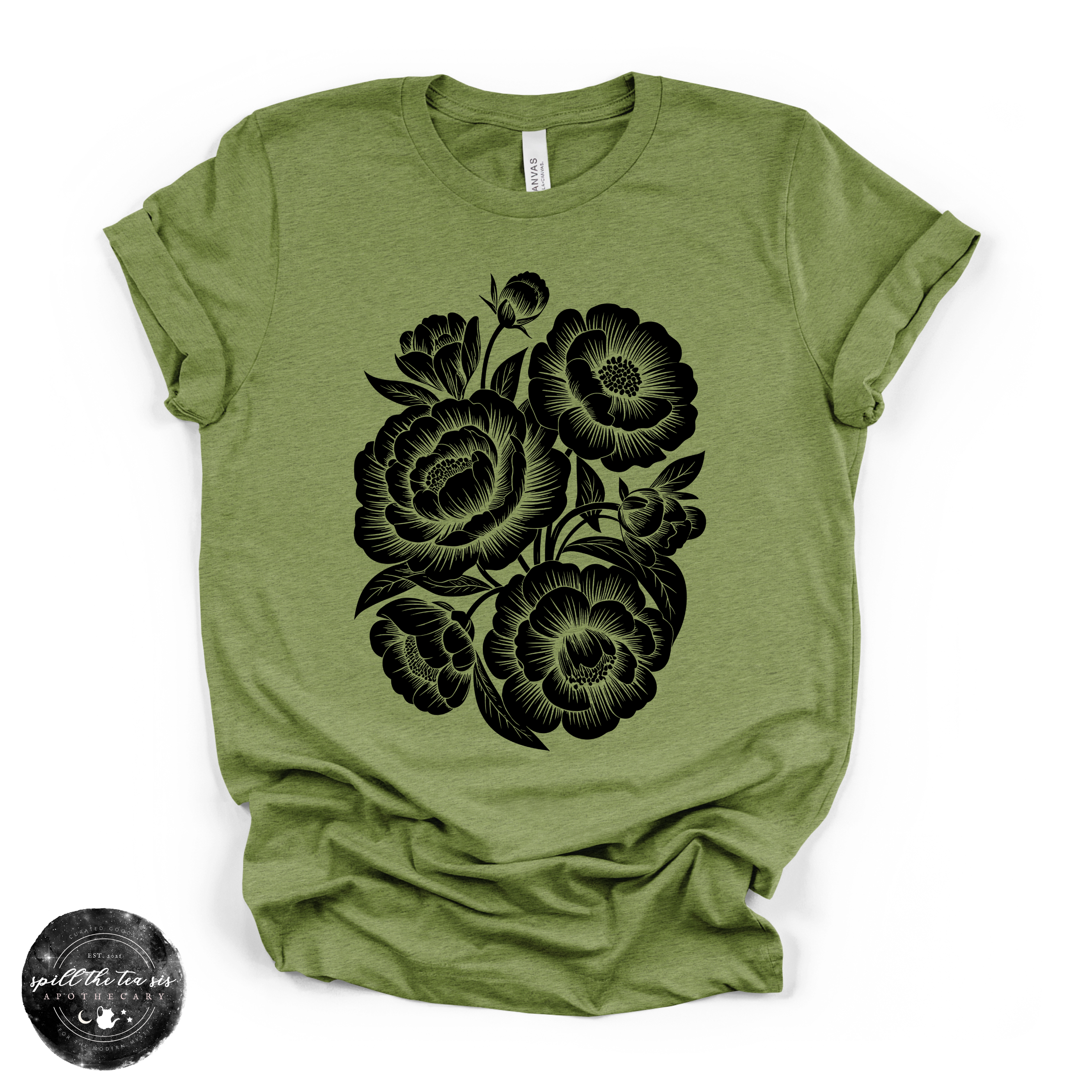 Black Roses Tee | Gothic Floral Graphic T-Shirt | | Wiccan Center