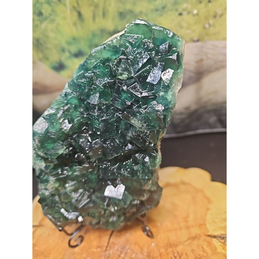 3.2lb NATURAL Green FLUORITE Quartz Crystal Cluster Mineral Specimen | Geodes & Clusters | Wiccan Center