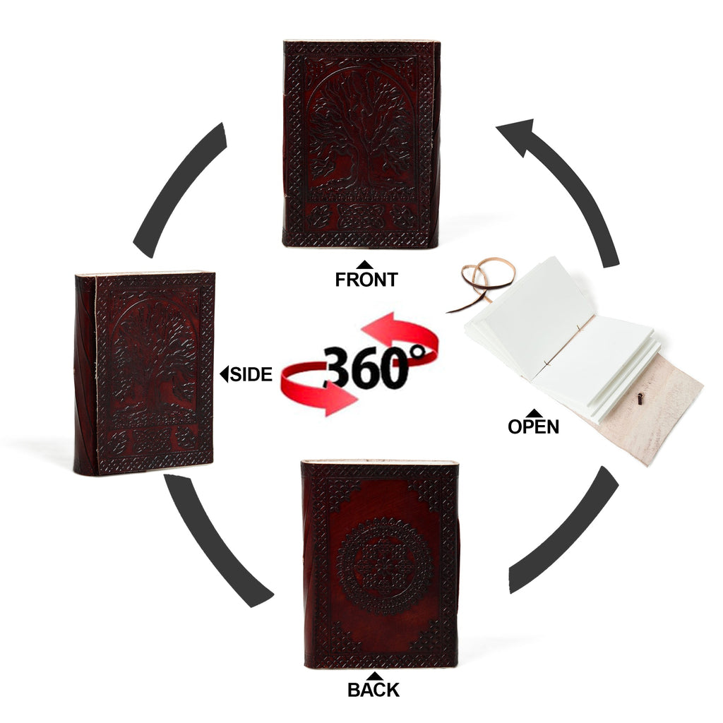 Nature's Wisdom Leather Journal | Journals | Wiccan Center