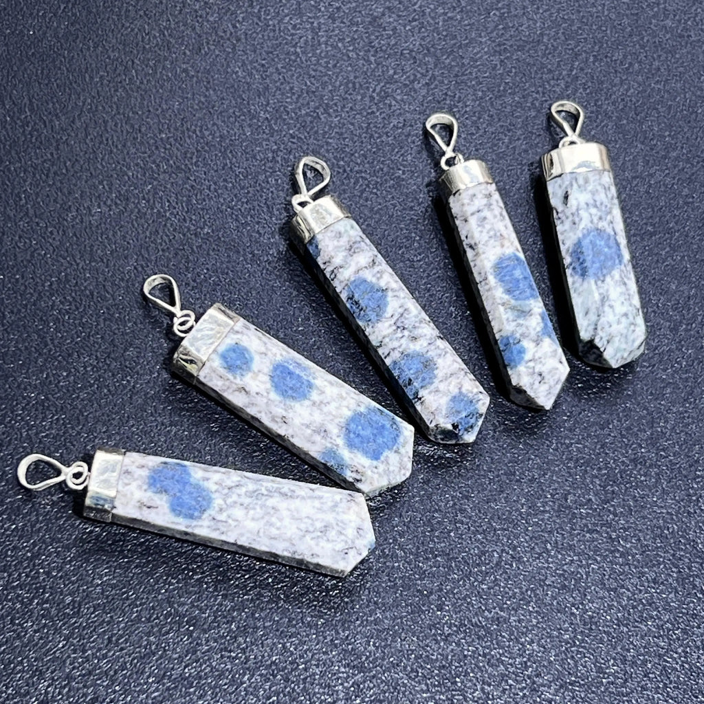 K2 Jasper Crystal Point Pendant (925 Sterling Silver) Faceted Gemstone Jewelry Necklace Supply | Craft Supplies & Tools > Beads, Gems & Cabochons > Charms & Pendants > Pendants | Wiccan Center