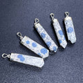 K2 Jasper Crystal Point Pendant (925 Sterling Silver) Faceted Gemstone Jewelry Necklace Supply | Craft Supplies & Tools > Beads, Gems & Cabochons > Charms & Pendants > Pendants | Wiccan Center