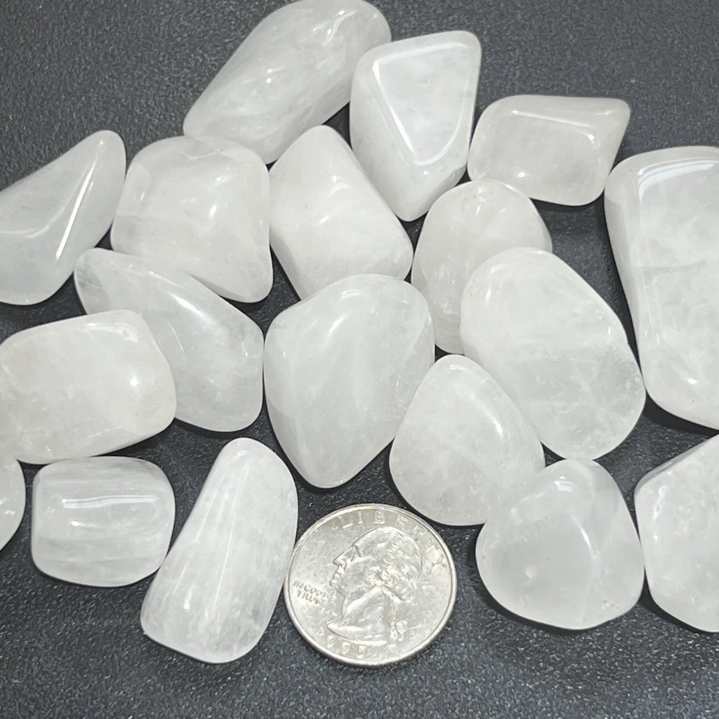 White Quartz Crystal Tumbled Stones (By The Piece or Pound) Wholesale | Home & Living > Home Decor > Home Accents > Rocks & Geodes | Wiccan Center