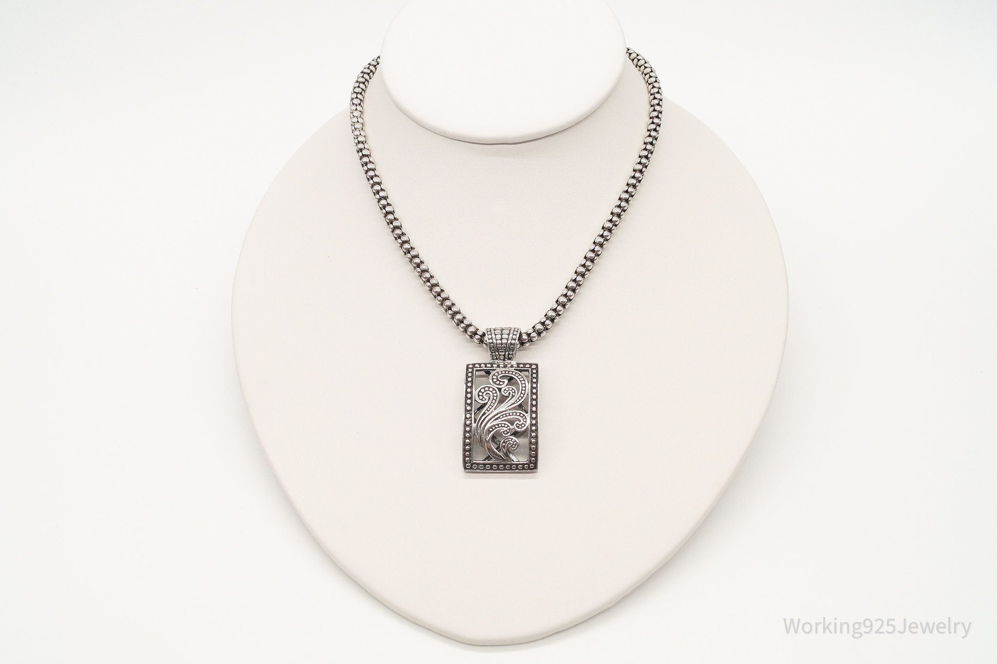 Designer Silpada Art Deco Sterling Silver Necklace | Jewelry > Necklaces > Pendants | Wiccan Center