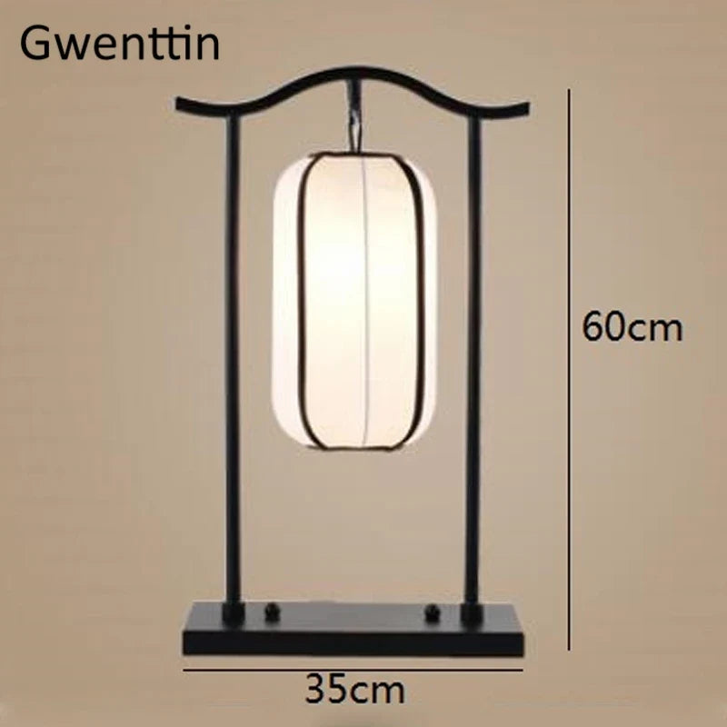 Chinese Classical Lantern Floor Lamps Fabric Standing Lights Living Room Bedroom Bedside Lighting Fixtures Luminaire Home Decor | Lighting | Wiccan Center