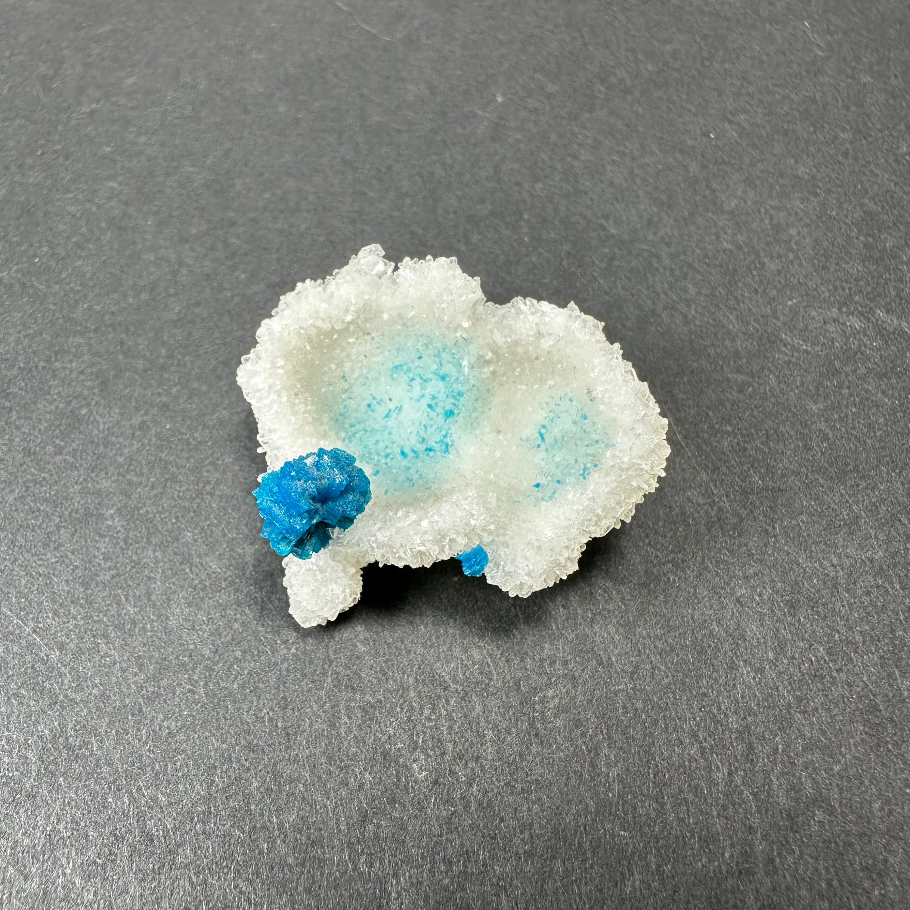 Cavansite Ball 'Floaters' on Stilbite SM from Maharashtra, Pune, India | Minerals | Wiccan Center