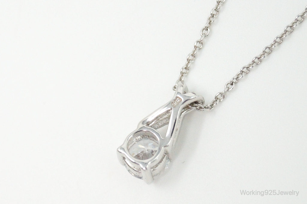 Vintage Designer Lafonn Cubic Zirconia Sterling Silver Necklace | Jewelry > Necklaces > Pendants | Wiccan Center
