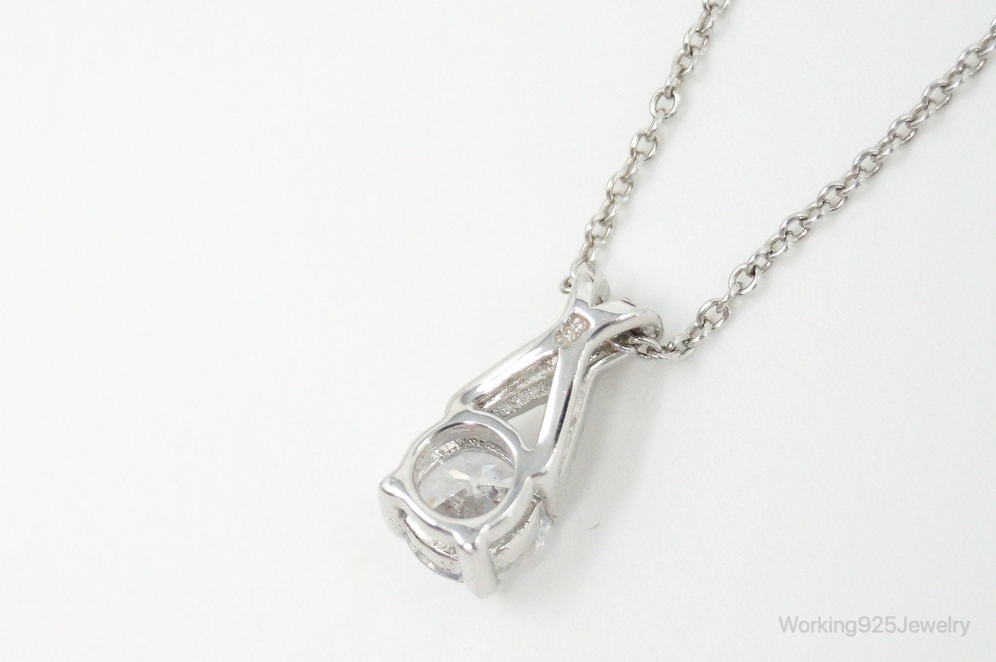 Vintage Designer Lafonn Cubic Zirconia Sterling Silver Necklace | Jewelry > Necklaces > Pendants | Wiccan Center