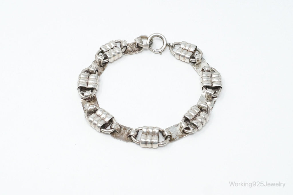Vintage Designer Napier Modern Large Links Sterling Silver Bracelet | Jewelry > Bracelets | Wiccan Center