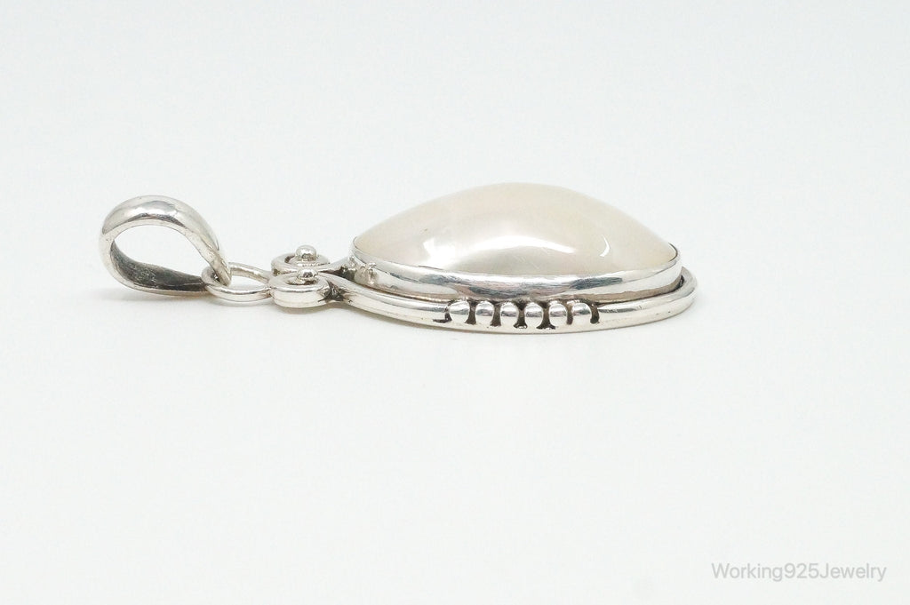 Large Vintage Pearl Sterling Silver Pendant | Jewelry > Necklaces > Pendants | Wiccan Center