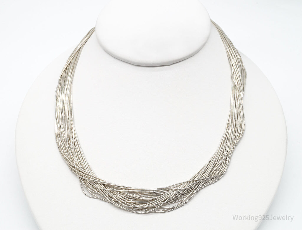 Vintage Native American Shop QT Sterling Silver Bead Necklace 20" | Jewelry > Necklaces > Pendants | Wiccan Center
