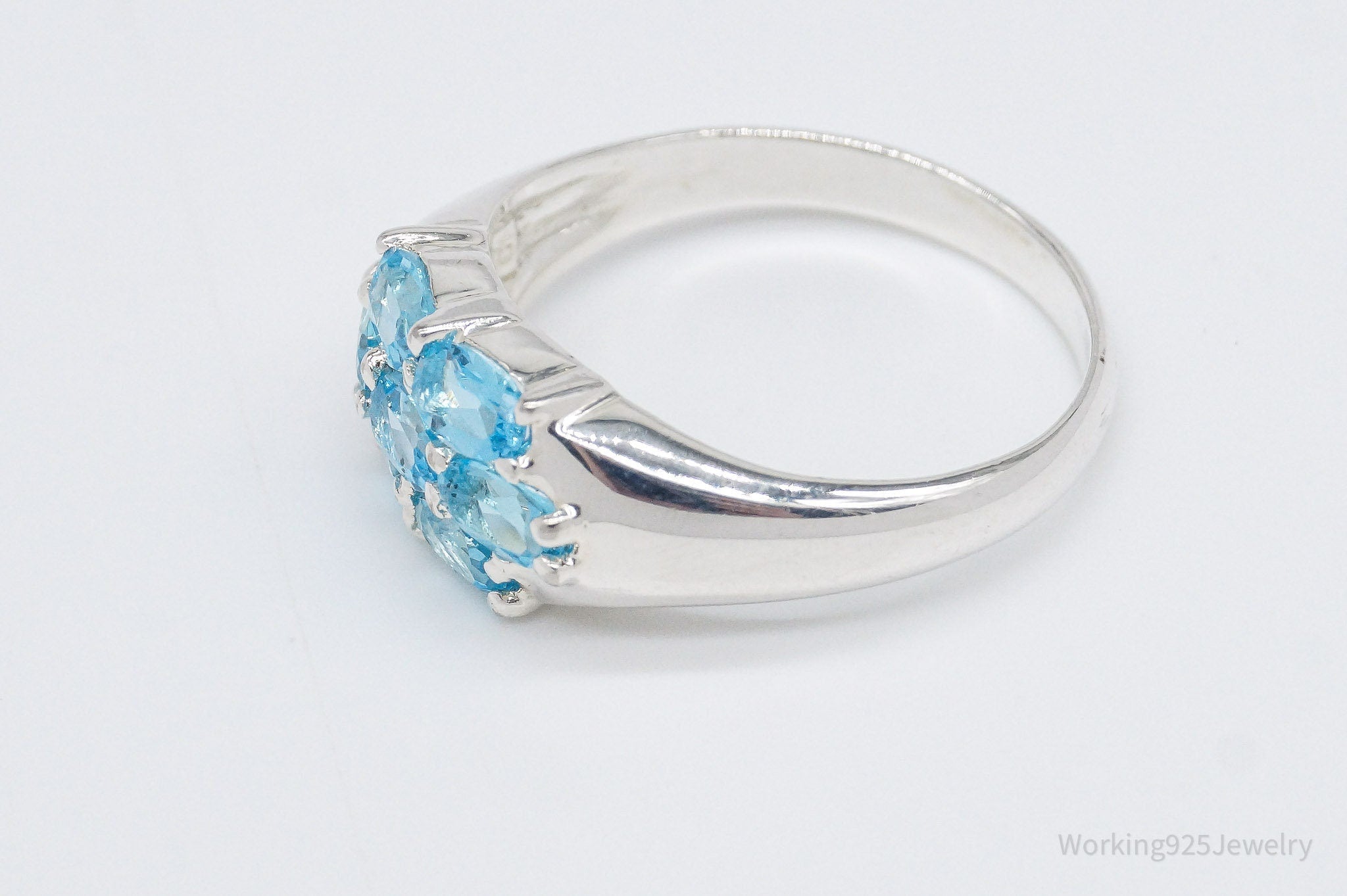 Vintage Blue Topaz Sterling Silver Ring - Size 10 | Jewelry > Rings | Wiccan Center