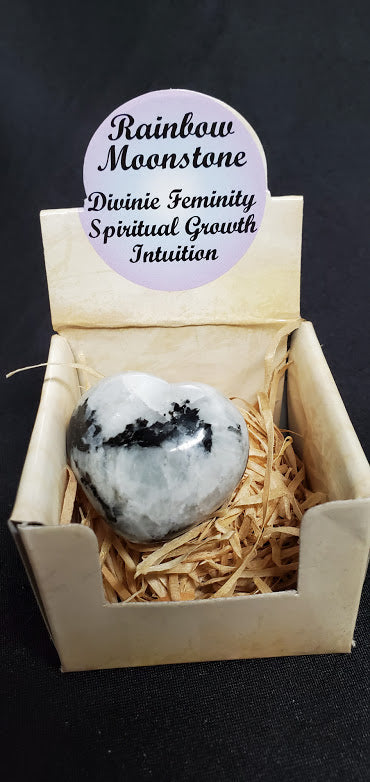 Rainbow Moonstone - Heart Gift Box | Hearts | Wiccan Center