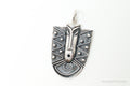 Vintage Aztec Style Mask Tribal Sterling Silver Necklace Pendant | Jewelry > Necklaces > Pendants | Wiccan Center