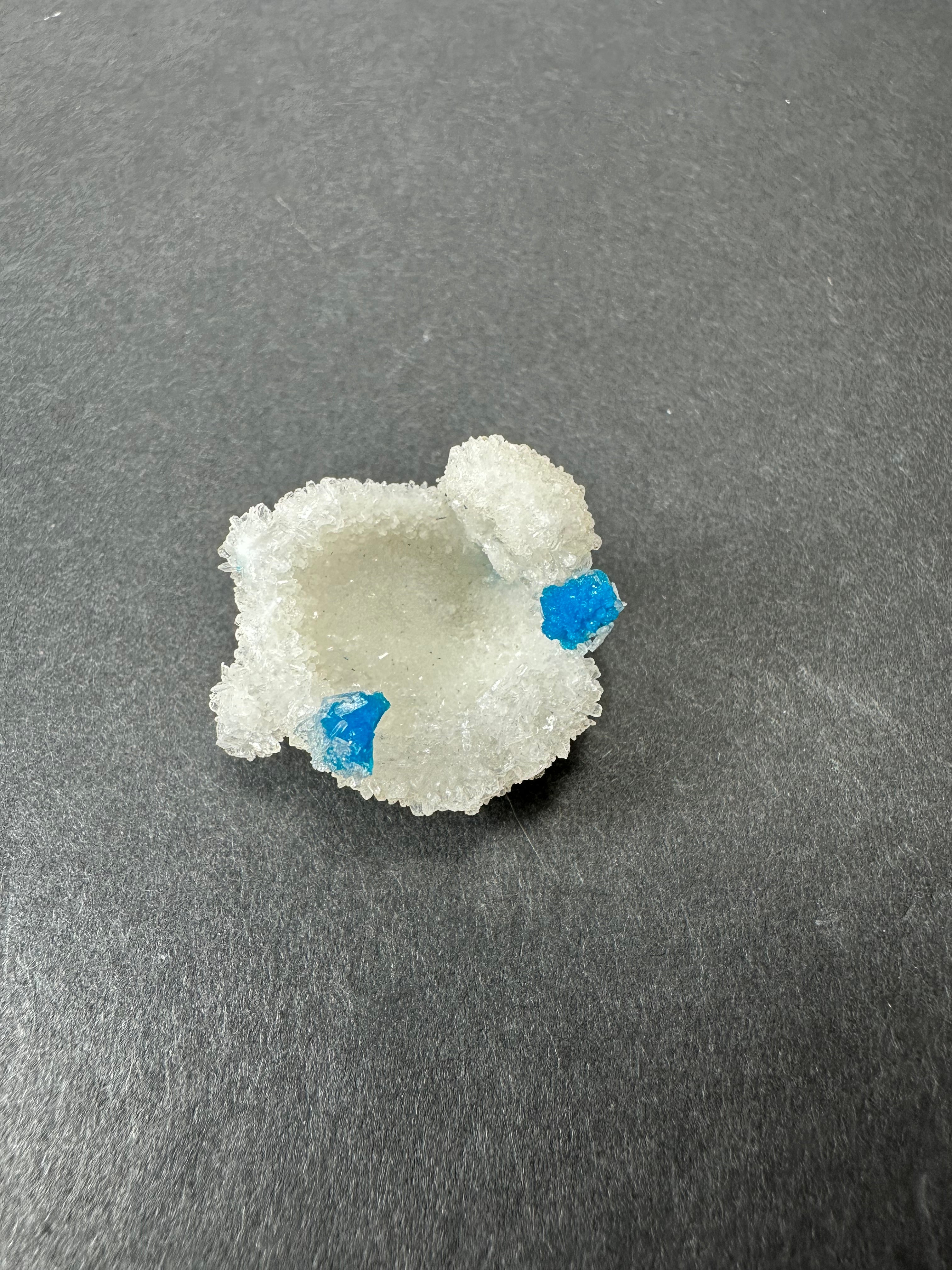 Cavansite Ball 'Floaters' on Stilbite SM from Maharashtra, Pune, India | Minerals | Wiccan Center
