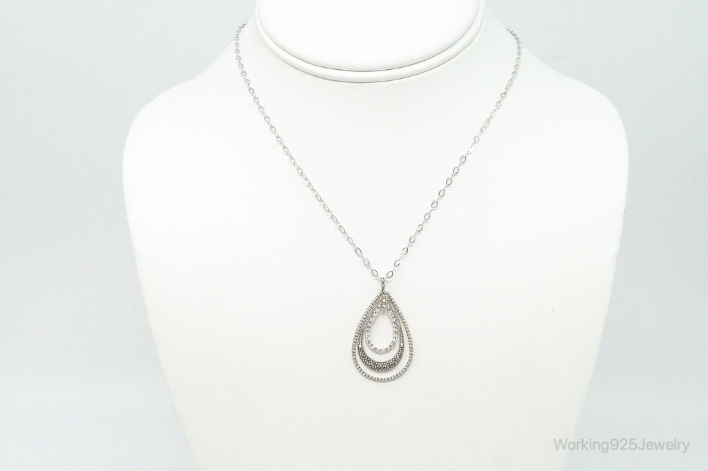 Designer Judith Jack Cubic Zirconia Marcasite Sterling Silver Necklace | Jewelry > Necklaces > Pendants | Wiccan Center