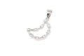 Vintage Cubic Zirconia Moon Lunar Cut Out Sterling Silver Necklace Pendant | Jewelry > Necklaces > Pendants | Wiccan Center