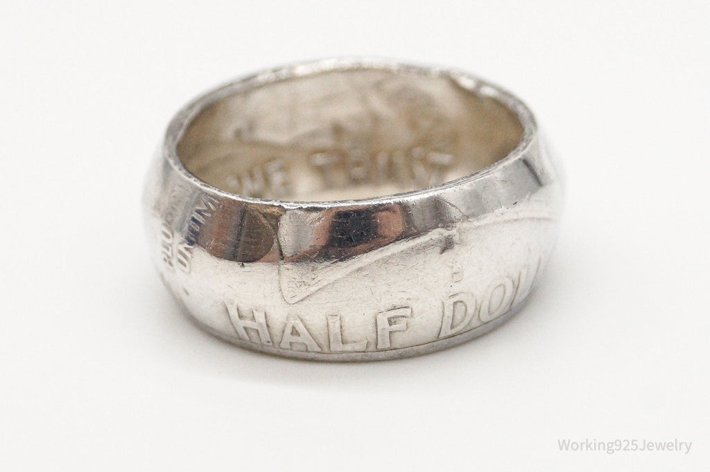 Vintage 1960 Half Dollar Silver Ring - Size 7 | Jewelry > Rings | Wiccan Center