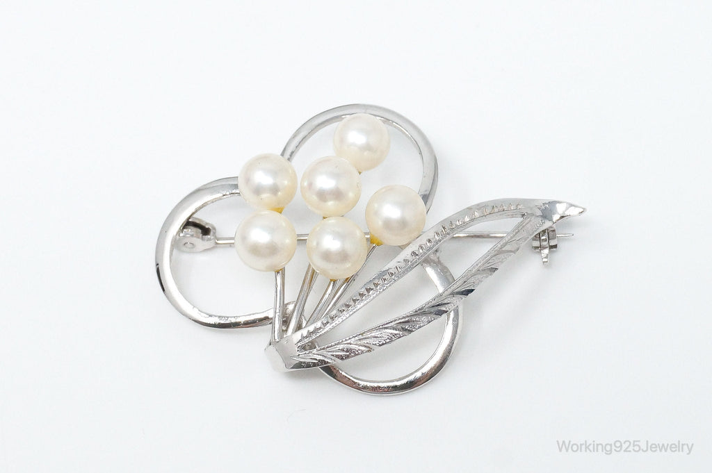 Antique Pearl Sterling Silver Brooch Pin | Jewelry > Brooches, Pins & Clips | Wiccan Center