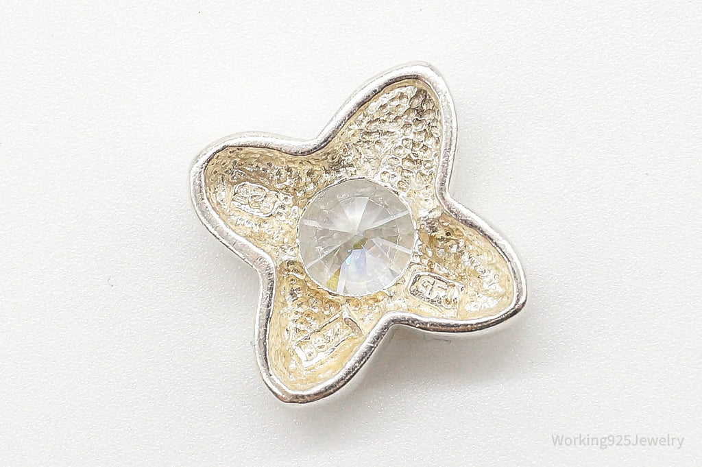 Large Cubic Zirconia Sterling Silver Pendant | Jewelry > Necklaces > Pendants | Wiccan Center
