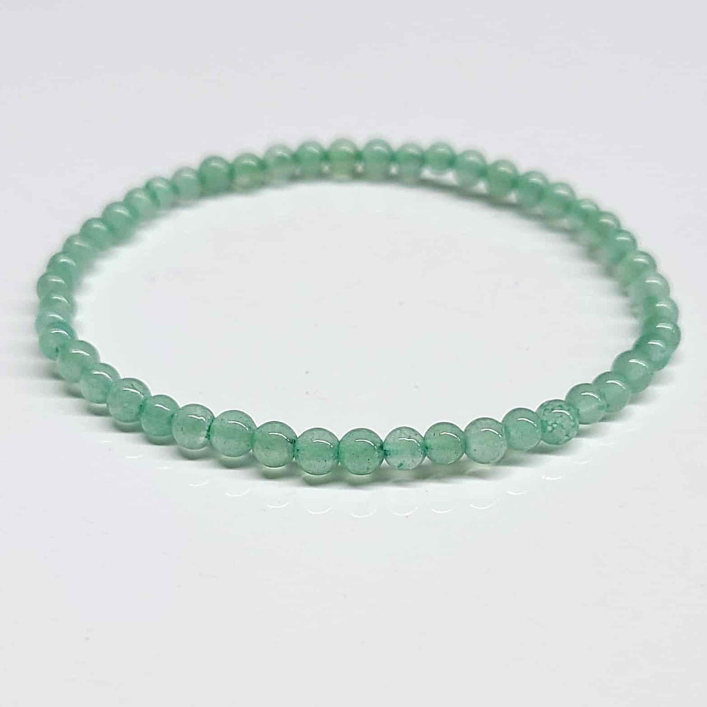 Green Aventurine Round Bead Bracelet - Loving Prosperity | Bracelets | Wiccan Center