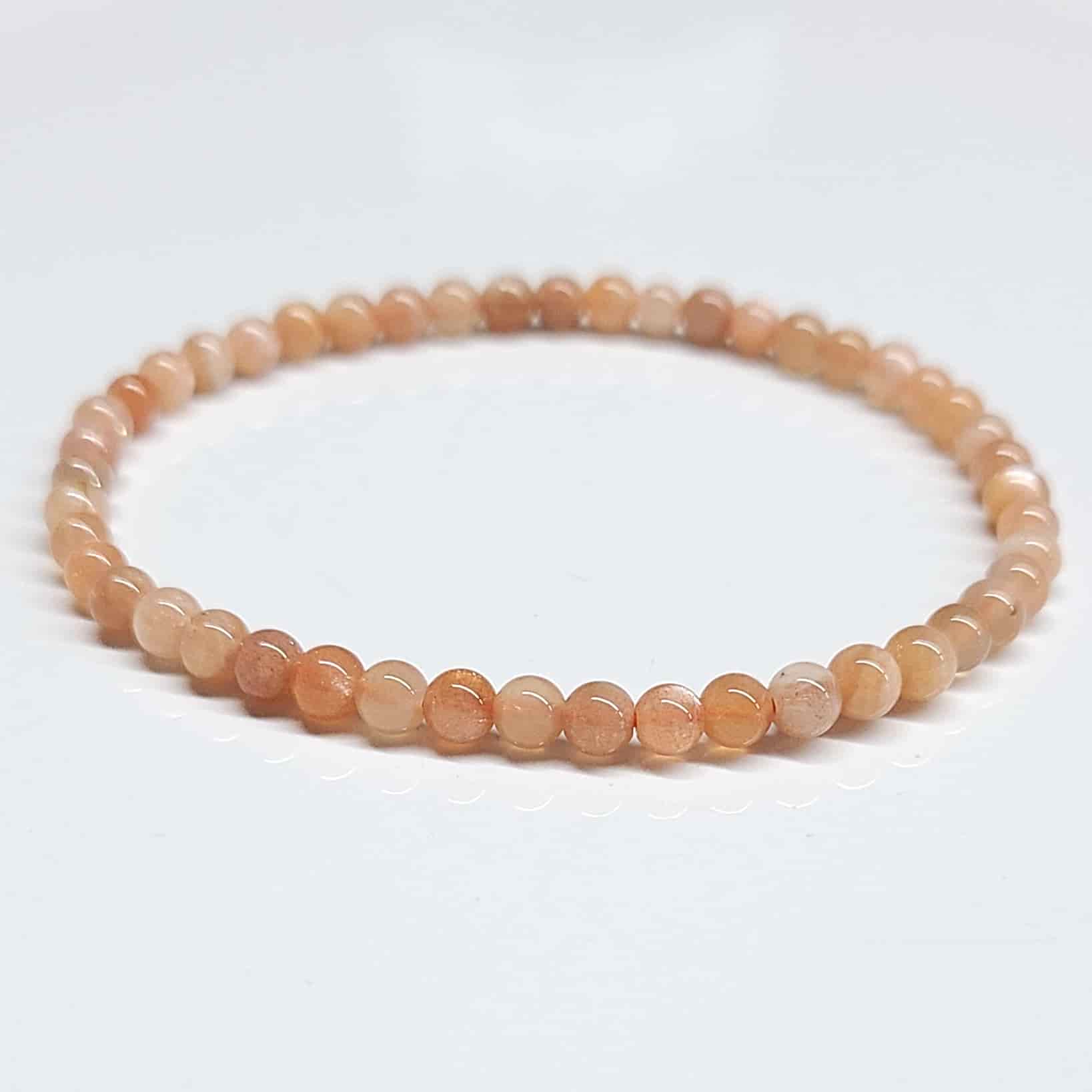 Moonstone Round Bead Bracelet - Traveler's Blessing | Bracelets | Wiccan Center