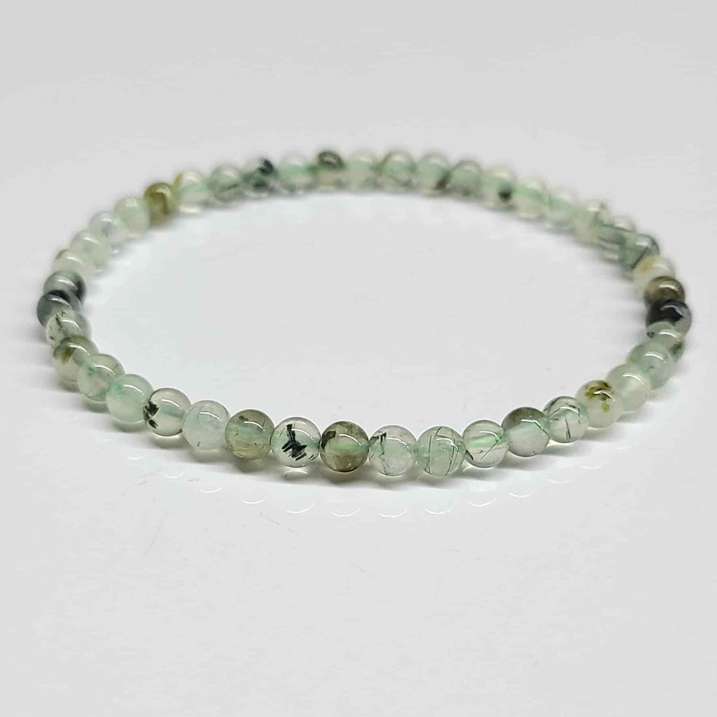 Prehnite Round Bead Bracelet - Unconditional Love | Bracelets | Wiccan Center