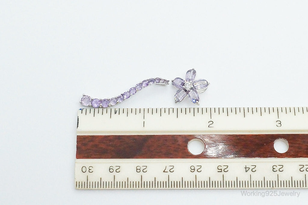 Amethyst Cubic Zirconia Sterling Silver Necklace Pendants | Jewelry > Necklaces > Pendants | Wiccan Center