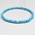 Blue Howlite Round Bead Bracelet - Anger Dissipation | Bracelets | Wiccan Center
