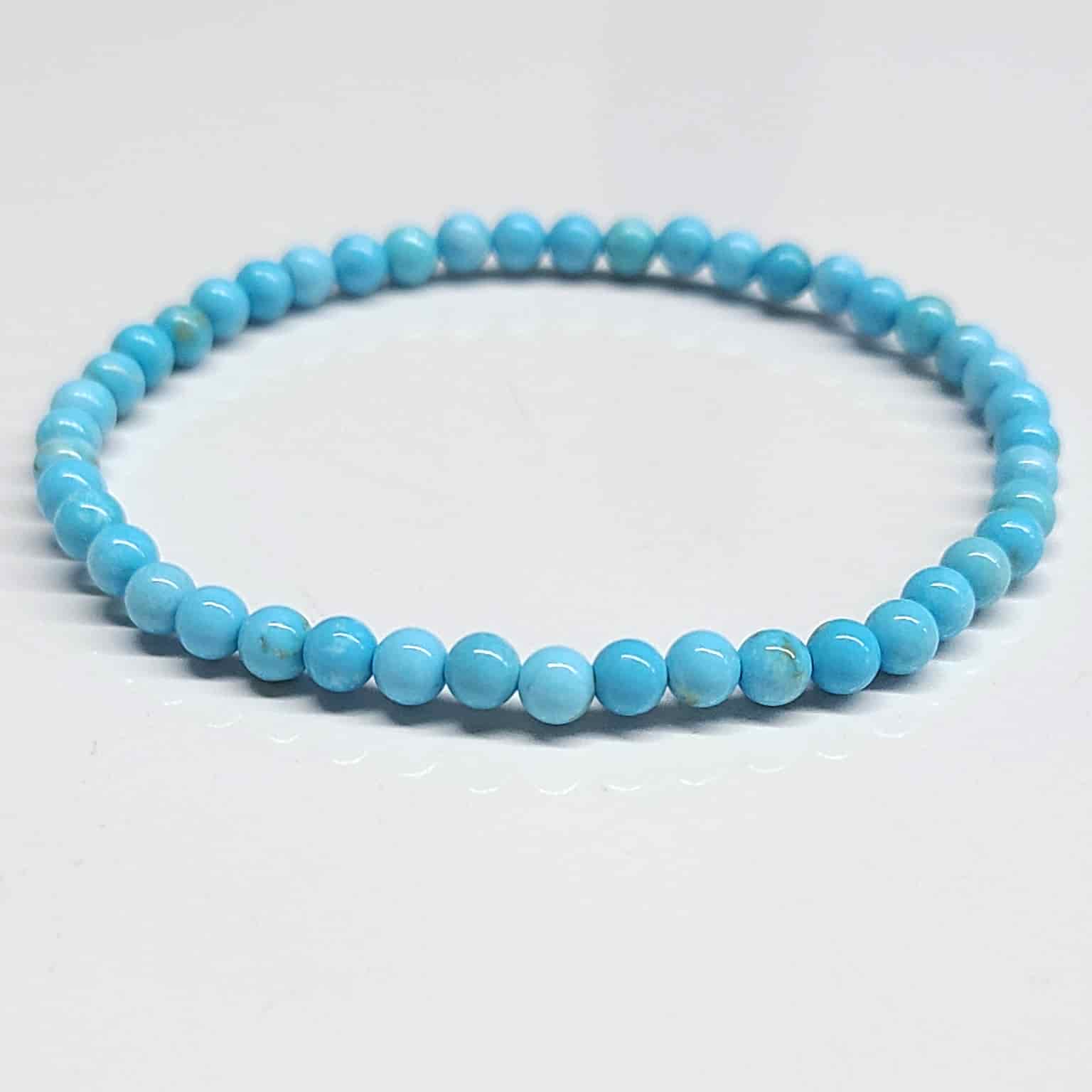 Blue Howlite Round Bead Bracelet - Anger Dissipation | Bracelets | Wiccan Center