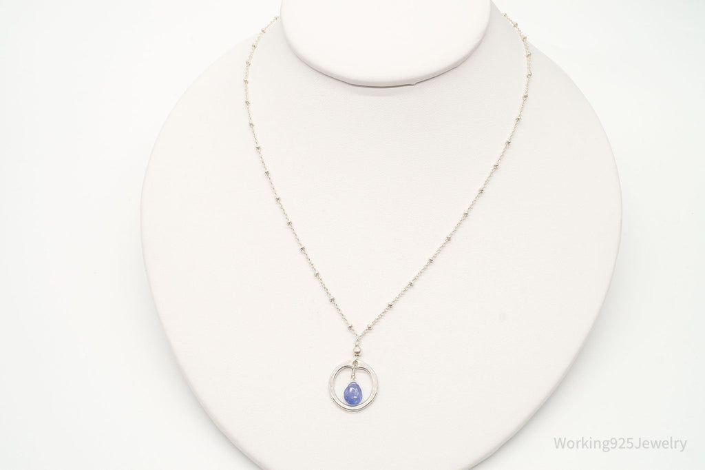 Vintage Violet Crystal Sterling Silver Necklace | Jewelry > Necklaces > Pendants | Wiccan Center