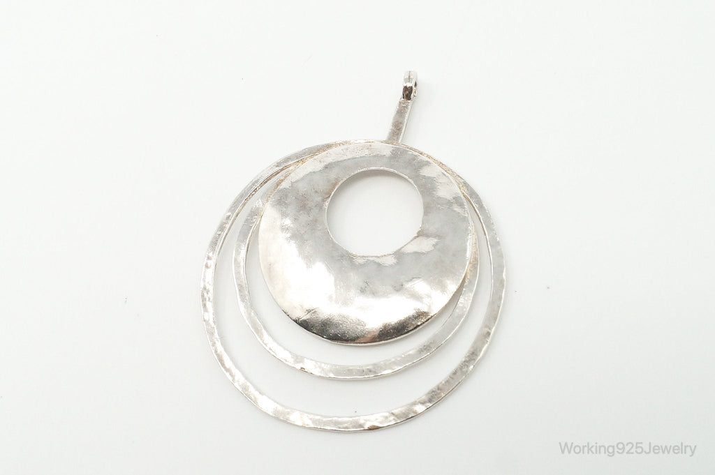Retired Silpada Hammered Rings Sterling Silver Necklace Pendant | Jewelry > Necklaces > Pendants | Wiccan Center