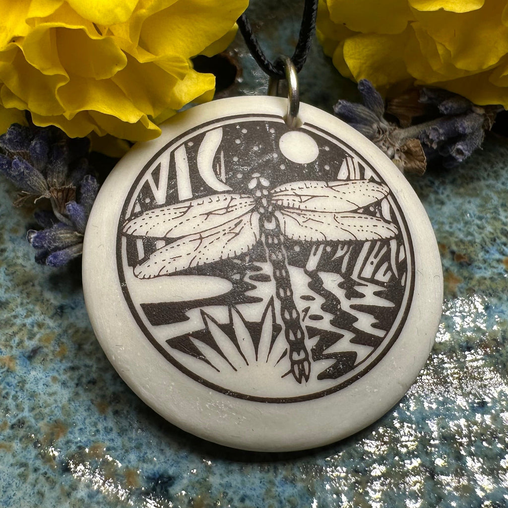 Artisan Dragonfly Necklace - Handmade in the U.S.A. | Pendant | Wiccan Center